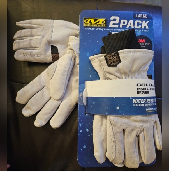 Other - Mechanix Wear Cold Weather Insulated Leather Gloves 2pk. Large